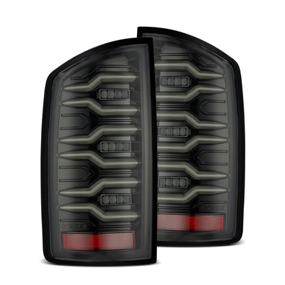 AlphaRex 02-06 Dodge Ram1500/03-06 Dodge Ram 2500/3500 Truck LUXX-Series LED Tail Lights Alpha-Black - B2B Diesel & Gas Service