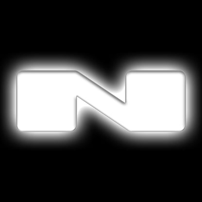 ORACLE Lighting Universal Illuminated LED Letter Badges - Matte Wht Surface Finish - N - B2B Diesel & Gas Service