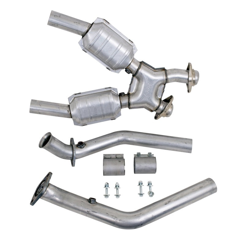 BBK 99-04 Mustang 4.6 GT / Cobra High Flow X Pipe With Catalytic Converters - 2-1/2 - B2B Diesel & Gas Service