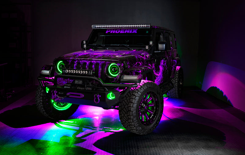 Oracle Oculus Bi-LED Projector Headlights for Jeep JL/Gladiator JT - w/ Simple Controller - B2B Diesel & Gas Service