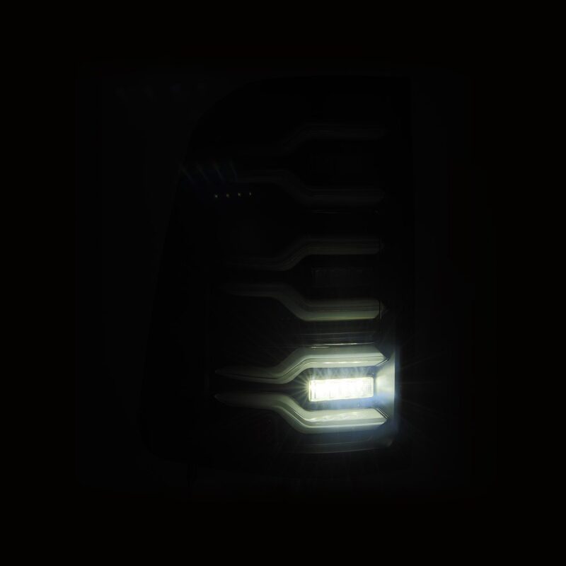 AlphaRex 19-21 Dodge Ram 1500 Luxx-Series LED Tail Lights Black w/Activ Light/Seq Signal - B2B Diesel & Gas Service