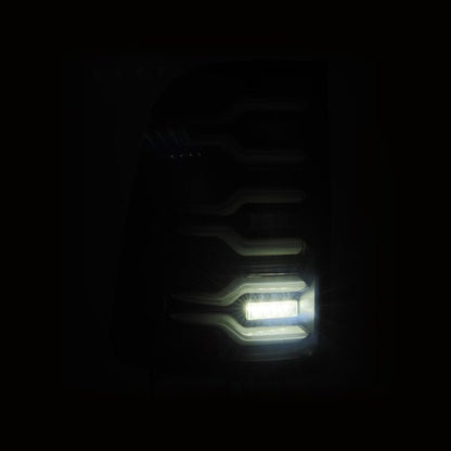 AlphaRex 19-21 Dodge Ram 1500 Luxx-Series LED Tail Lights Black w/Activ Light/Seq Signal - B2B Diesel & Gas Service
