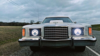 Oracle 7in High Powered LED Headlights - Black Bezel - White - B2B Diesel & Gas Service