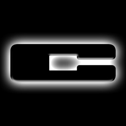 ORACLE Lighting Universal Illuminated LED Letter Badges - Matte Blk Surface Finish - C - B2B Diesel & Gas Service