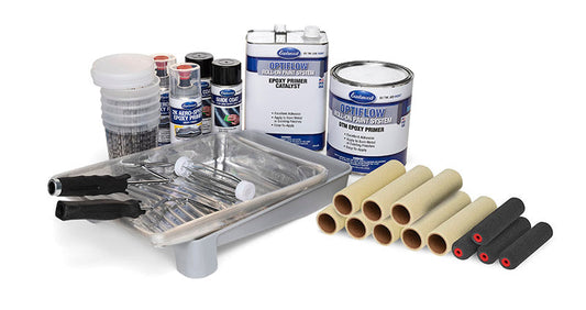 Basic Eastwood OptiFlow Epoxy Primer Kit - Automotive Roll-On Paint - Gray 