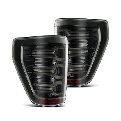 AlphaRex 21-22 Ford F150 LUXX LED Projector Tail Lights - Alpha-Black - B2B Diesel & Gas Service