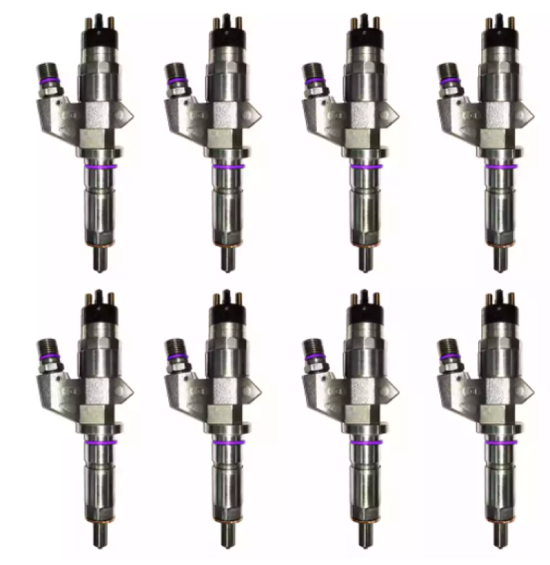 Exergy 01-04 Chevrolet Duramax 6.6L LB7 Reman Sportsman Injector - Set of 8 - B2B Diesel & Gas Service
