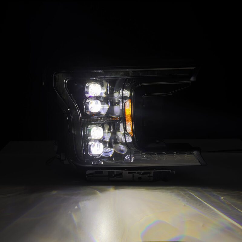 AlphaRex 18-20 Ford F-150 NOVA LED Proj Headlight Alpha Blk (14th Gen G2 Style) - B2B Diesel & Gas Service