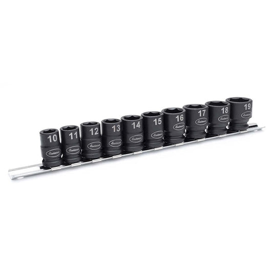 Eastwood 3/8 Inch Metric Shallow 10 Piece Impact Socket Set 