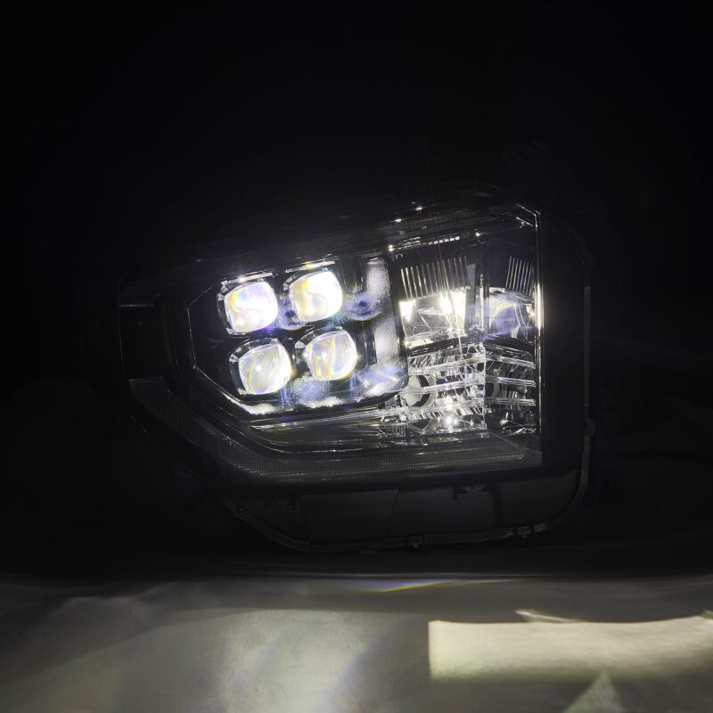 AlphaRex 14-21 Toyota Tundra NOVA-Series LED Proj Headlights Alpha-Blk w/Actv Light & Seq. Sig + DRL - B2B Diesel & Gas Service