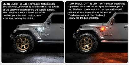Oracle Sidetrack LED System For Jeep Wrangler JL/ Gladiator JT - B2B Diesel & Gas Service