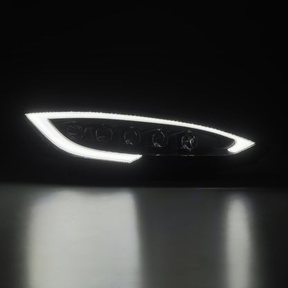 AlphaRex 12-21 Tesla Model S NOVA-Series LED Proj Headlights Blk w/Activtn Light & Seq.Sig / SB DRL - B2B Diesel & Gas Service