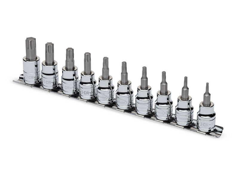 Eastwood 10pc - 3/8 Inch Drive Torx Bit Set 