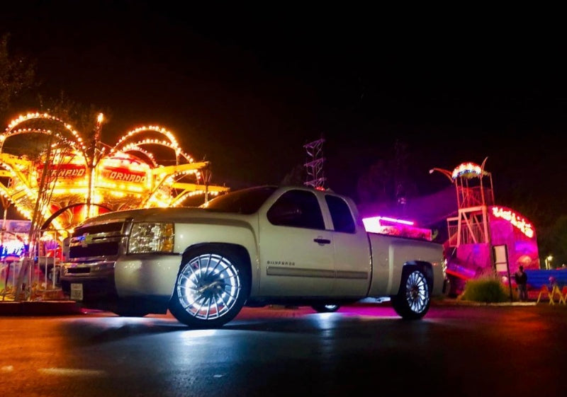 Oracle LED Illuminated Wheel Rings - Double LED - White - B2B Diesel & Gas Service
