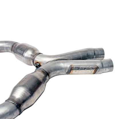 BBK 05-10 Mustang 4.6 Short Mid X Pipe With Catalytic Converters 2-3/4 For BBK Long Tube Headers - B2B Diesel & Gas Service