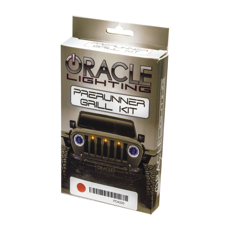 Oracle Universal Pre-Runner Style LED Grill Light Kit (New Style) - Amber w/Clear Lens - B2B Diesel & Gas Service