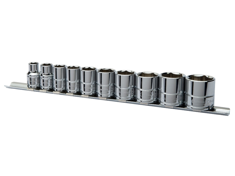 Eastwood 10pc - 3/8 Inch Drive SAE Shallow Socket Set 