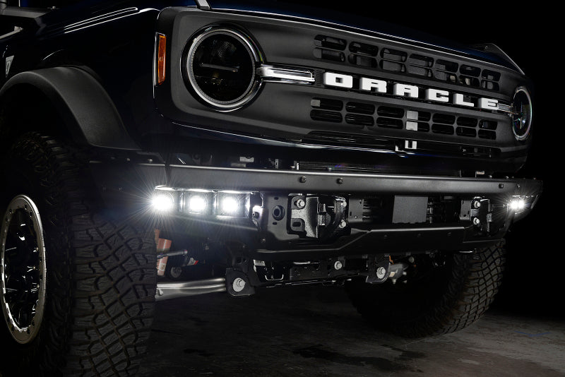 ORACLE Lighting 21-22 Ford Bronco Triple LED Fog Light Kit for Steel Bumper - White - B2B Diesel & Gas Service