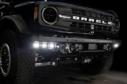 ORACLE Lighting 21-22 Ford Bronco Triple LED Fog Light Kit for Steel Bumper - White - B2B Diesel & Gas Service