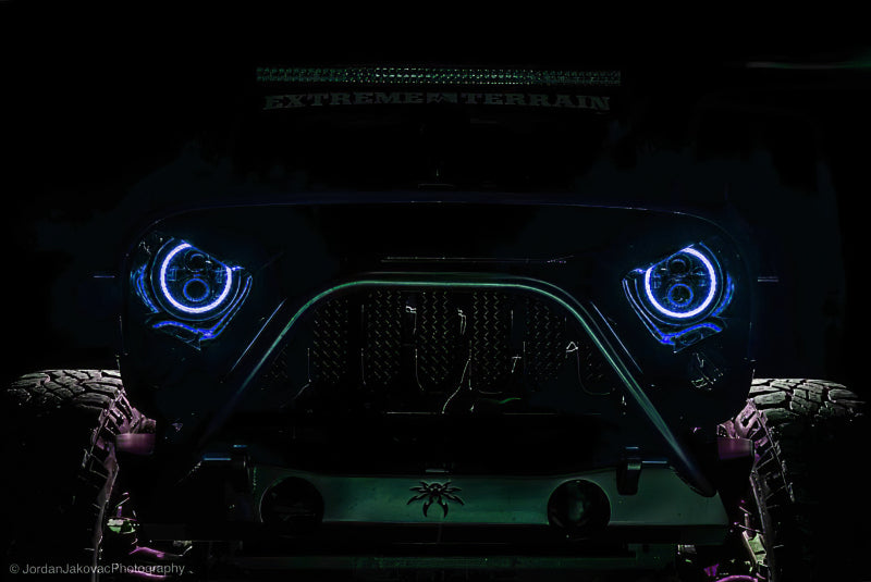 Oracle 7in High Powered LED Headlights - Black Bezel - Dynamic - Dynamic - B2B Diesel & Gas Service