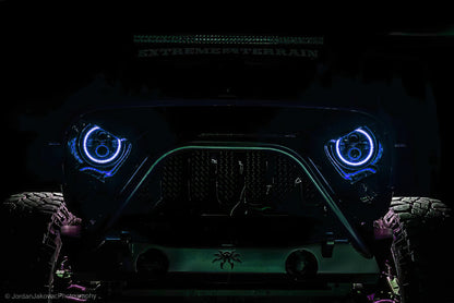 Oracle 7in High Powered LED Headlights - Black Bezel - Dynamic - Dynamic - B2B Diesel & Gas Service
