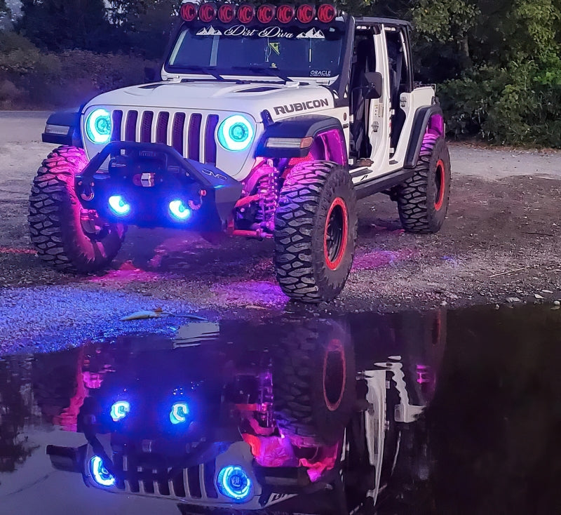 Oracle Bluetooth + RF Underbody Rock Light Kit - 4 PCS - ColorSHIFT - B2B Diesel & Gas Service