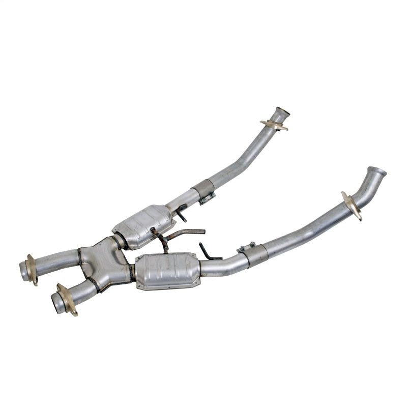 BBK 86-93 Mustang 5.0 High Flow X Pipe With Catalytic Converters - 2-1/2 - B2B Diesel & Gas Service