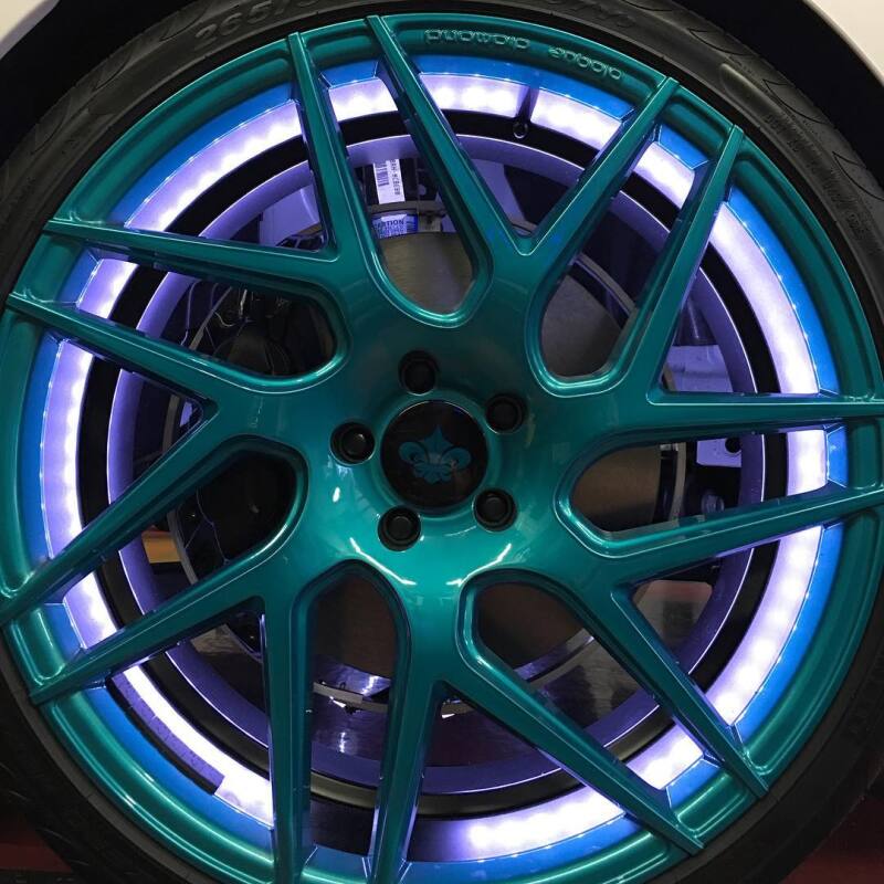 Oracle LED Illuminated Wheel Rings - ColorSHIFT - 15in. - ColorSHIFT No Remote - B2B Diesel & Gas Service