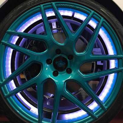 Oracle LED Illuminated Wheel Rings - ColorSHIFT - 15in. - ColorSHIFT No Remote - B2B Diesel & Gas Service