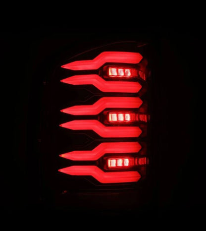 AlphaRex 07-13 Chevrolet Silverado 1500 (Ex. Hybrid Models) LUXX-Series LED Tail Lights Alpha-Black - B2B Diesel & Gas Service