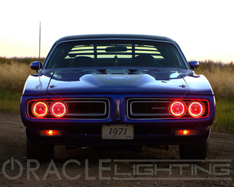 Oracle Pre-Installed Lights 5.75 IN. Sealed Beam - Red Halo - B2B Diesel & Gas Service