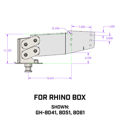 EXECUTIVE TORSION-FLEX Rhino 5th Wheel King Pin 2.5K-4.5K pin 30K Towing GH-8051 - B2B Diesel and Gas Service