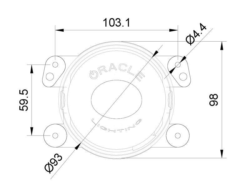 Oracle Jeep Wrangler JK/JL/JT High Performance W LED Fog Lights - w/o Controller - B2B Diesel & Gas Service