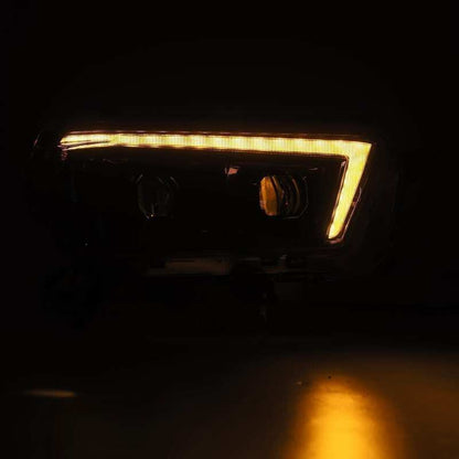 AlphaRex 10-13 Toyota 4Runner LUXX LED Proj Headlights Plank Style Alpha Black w/Seq Signal/DRL - B2B Diesel & Gas Service