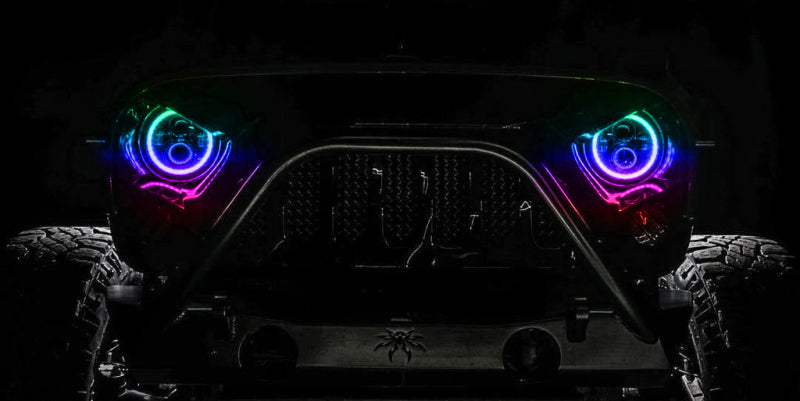 Oracle 7in High Powered LED Headlights - Black Bezel - ColorSHIFT - BC1 - B2B Diesel & Gas Service