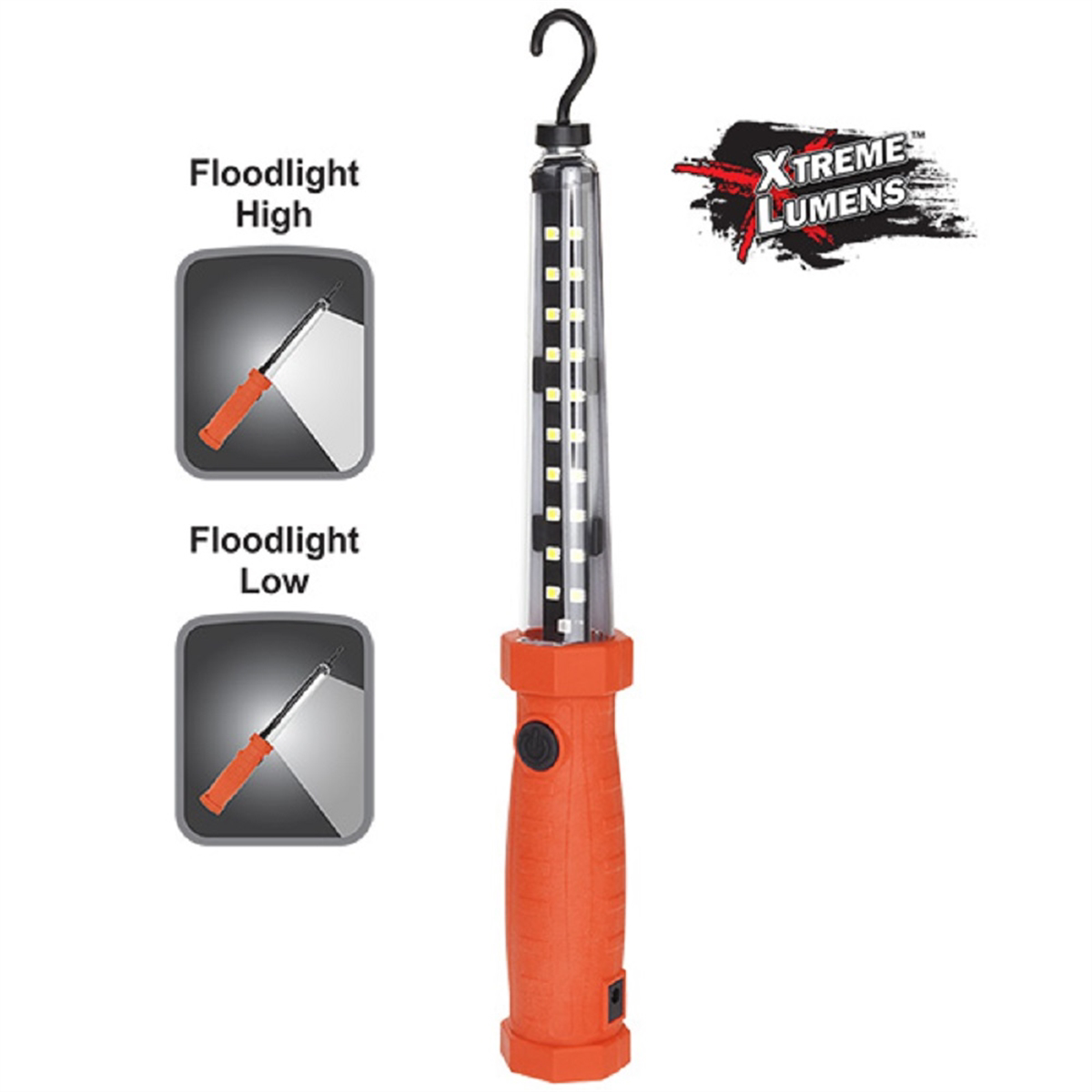 Bayco 600/225 Lumens Recharge Work Light - Red