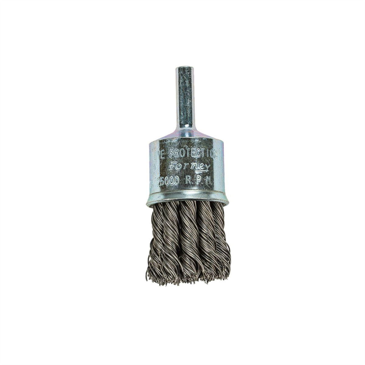 Forney Industries Command PRO End Brush, Knotted, 1 in x .020 in x 1/4 in Shank - 60002 - B2B Diesel & Gas Service