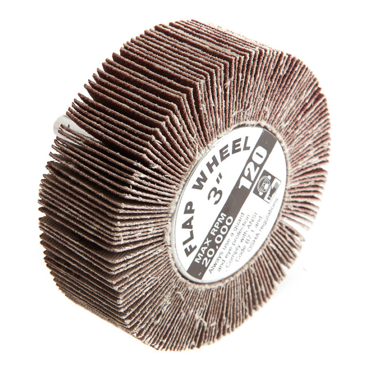 Forney Industries Forney 60183 Flap Wheel, Shank Mounted, 3 in x 1 in, Grit: 120 - 60183 - B2B Diesel & Gas Service