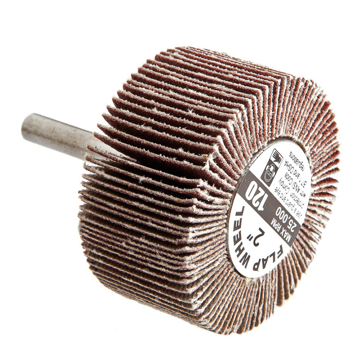 Forney Industries Forney 60186 Flap Wheel, Shank Mounted, 2 in x 1 in, Grit: 120 - 60186 - B2B Diesel & Gas Service