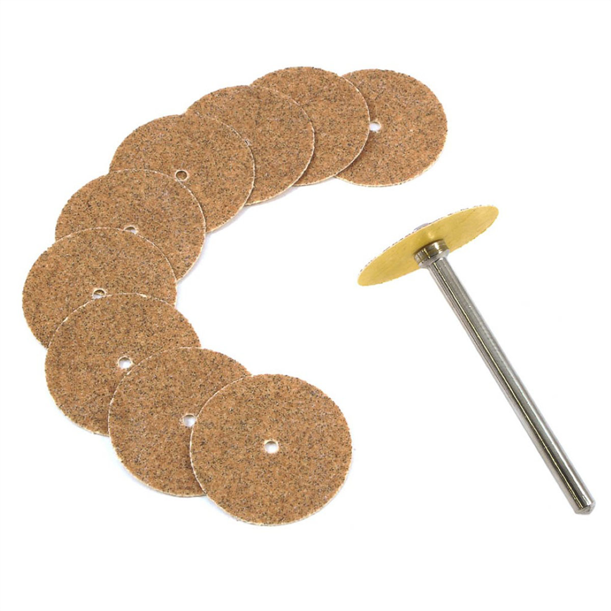 Forney Industries 11-Piece Sanding Disc Set, Medium Grit, 7/8 in x 1/8 in Mandrel - 60234 - B2B Diesel & Gas Service