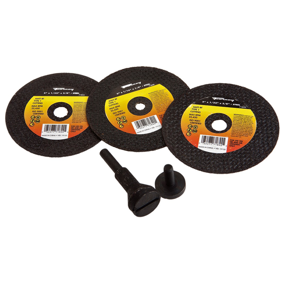 Forney Industries Cut-Off Wheel Kit, 3 in, 5-Pieces - 71798 - B2B Diesel & Gas Service