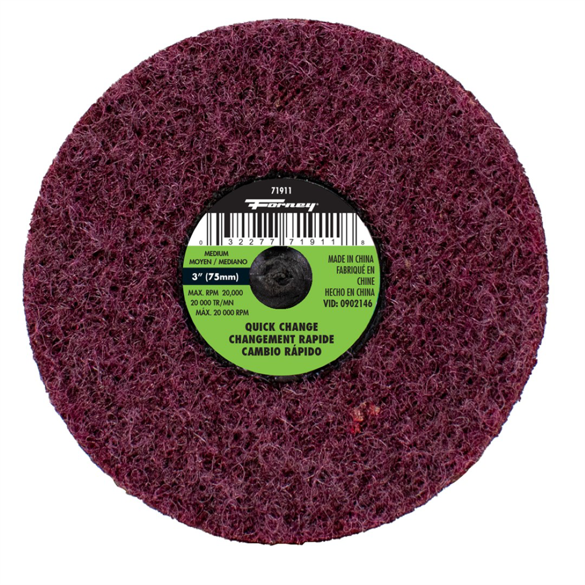 Forney Industries Surface Prep Pad, 3 in (Medium Grit) - 71911 - B2B Diesel & Gas Service