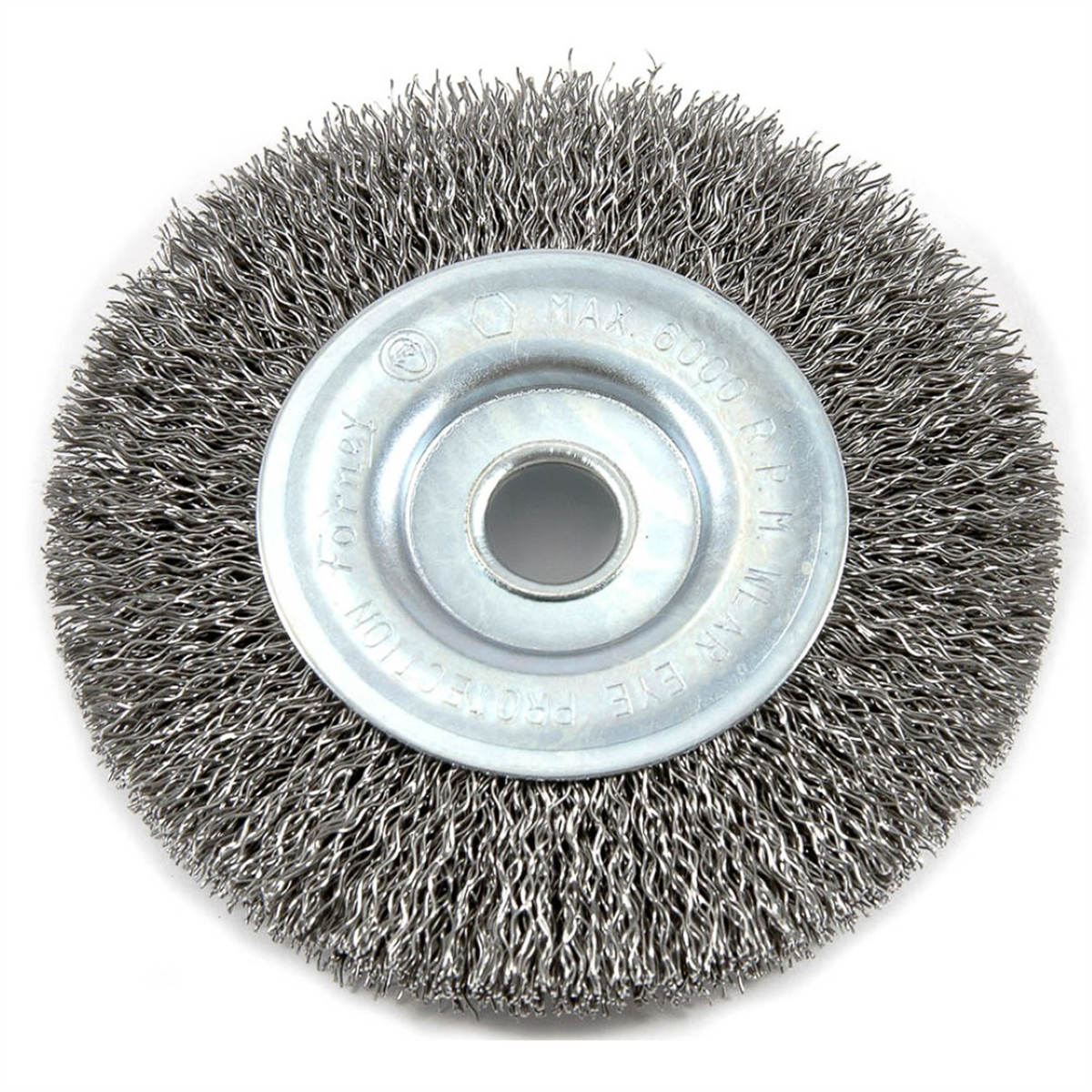 Forney Industries Wire Wheel Crimped, 4 in x .012 in x 1/2 in Arbor - 72742 - B2B Diesel & Gas Service
