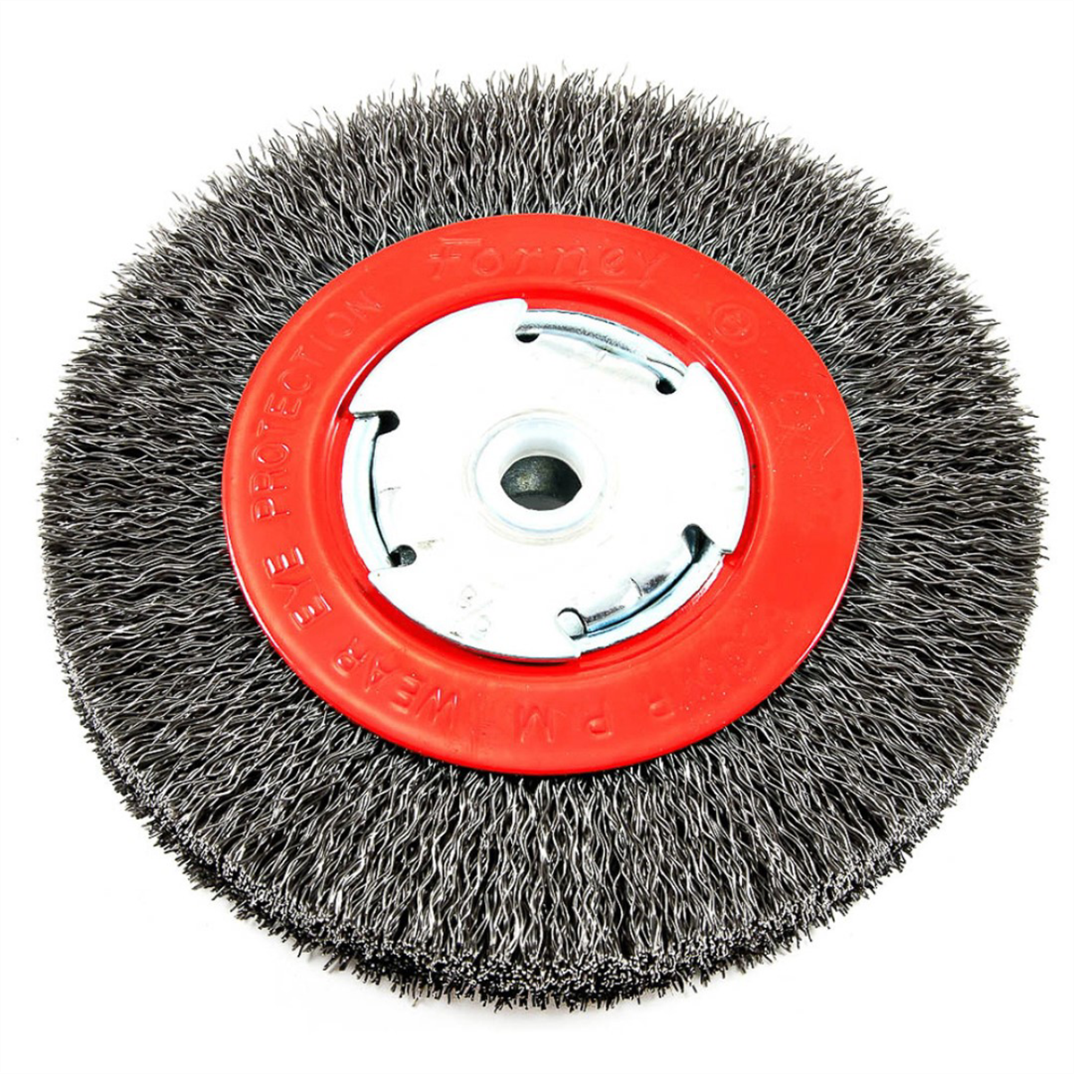 Forney Industries Wire Wheel, Crimped, 6 in x .014 in x 1/2 in - 5/8 in Arbor - 72752 - B2B Diesel & Gas Service