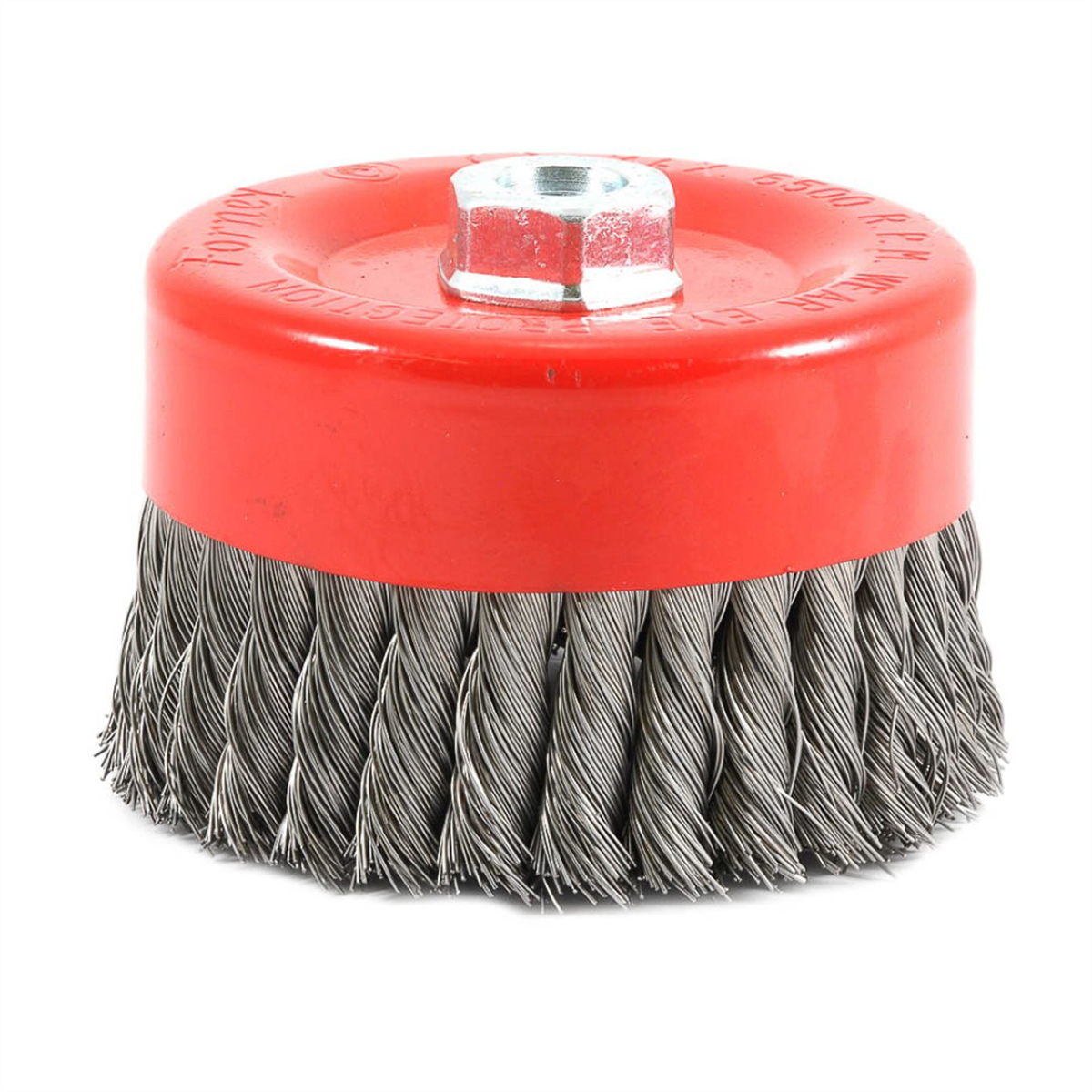 Forney Industries Cup Brush, Knotted, 6 in x .020 in x 5/8 in-11 Arbor - 72756 - B2B Diesel & Gas Service
