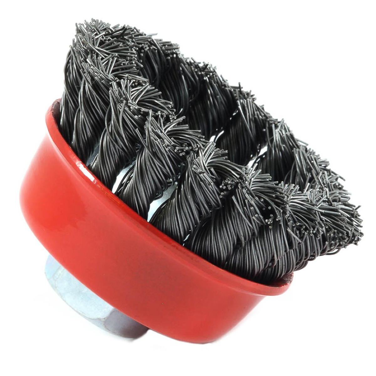 Forney Industries Cup Brush, Knotted, 2-3/4 in x .020 in x 5/8 in-11 Arbor - 72757 - B2B Diesel & Gas Service