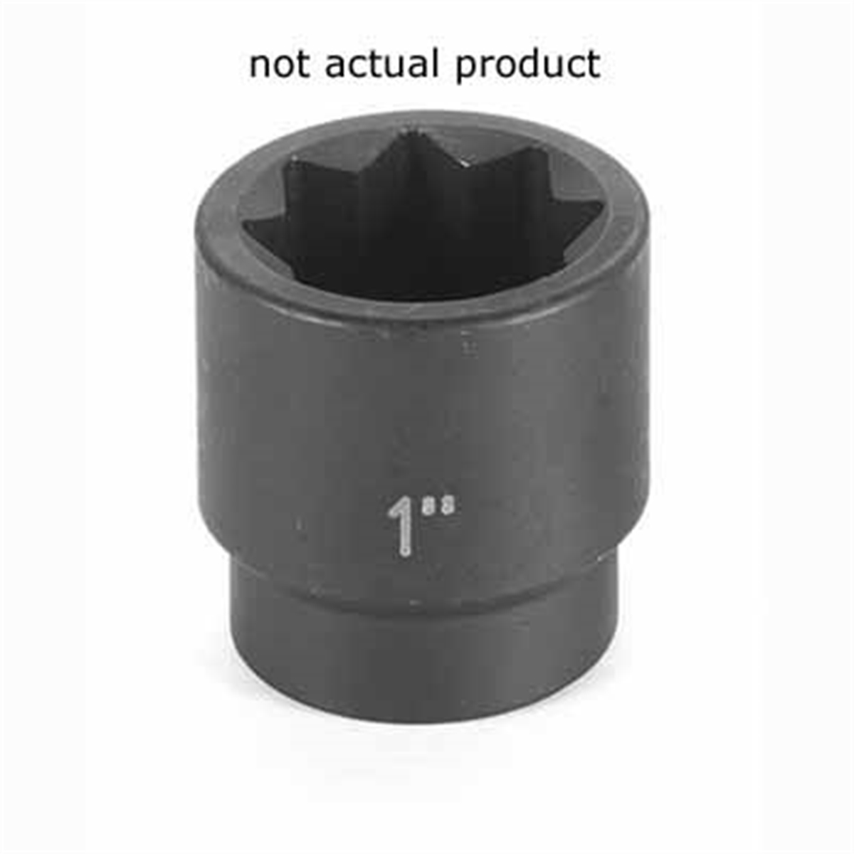Grey Pneumatic SOC 5/8 1/2D IMP 8PT BLK
