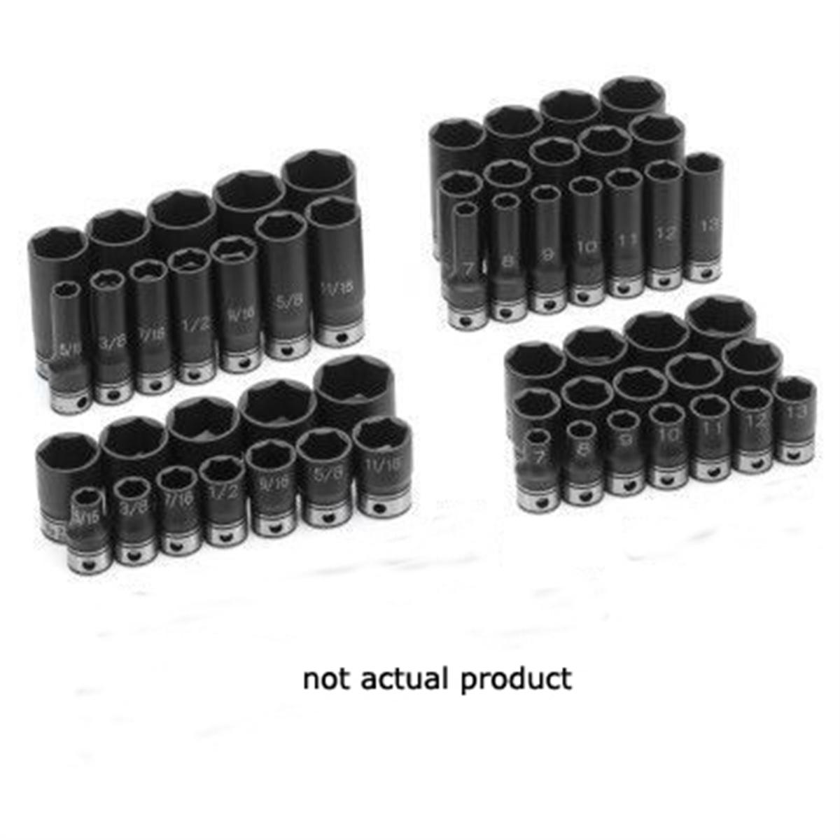 Grey Pneumatic 3/8" Drive x 5/8" Standard Duo-Socket - 6 Point