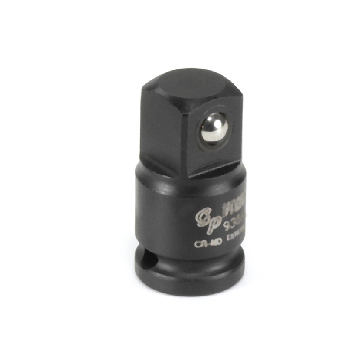 Grey Pneumatic 1/4" Female x 3/8" Male Adapter w/ Friction Ball