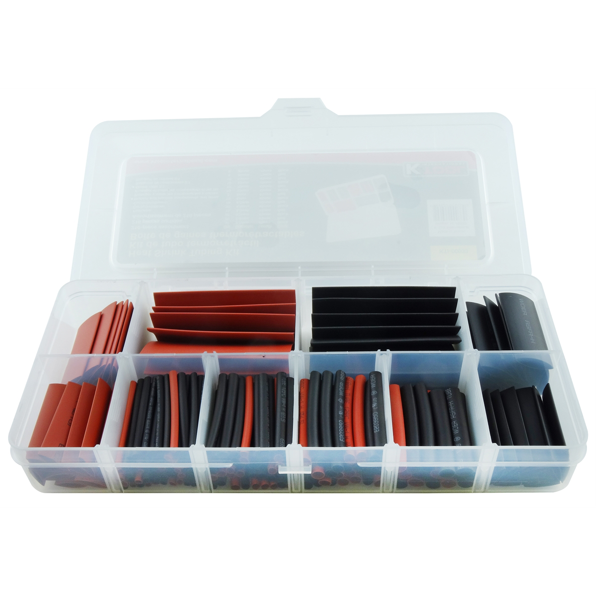 K Tool International Heat Shrink Tubing Assortment - 216 Pieces P/N 00033 - B2B Diesel & Gas Service